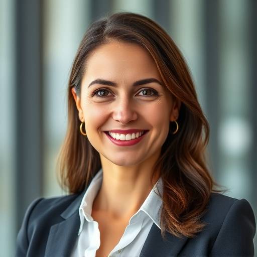 A photo of Anya Petrova, CEO of Nexus Horizon.