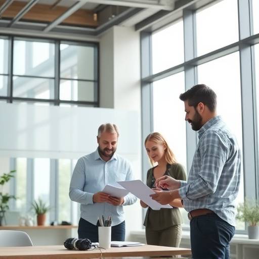 The Nexus Horizon team collaborating on a project.